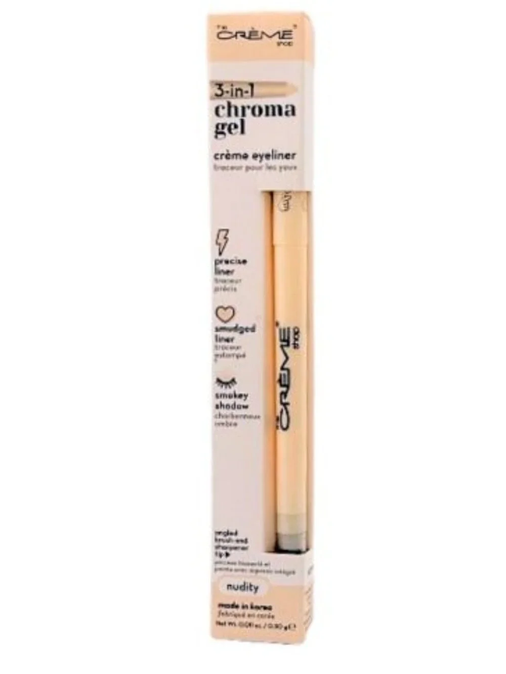 The Crème Shop 3-in-1 Chroma Gel Crème Eyeliner Nudity NEW